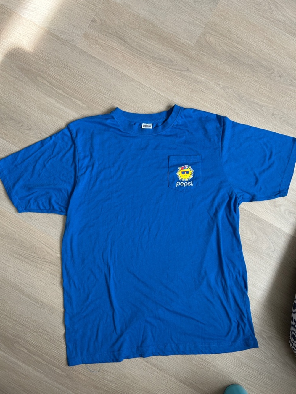 Pepsi Royal Blue Pocket T‑Shirt with Sunny Logo
